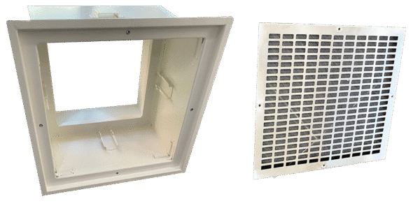 PRG-SFH : GRILLE DE REPRISE AVEC PORTE FILTRE ETANCHE